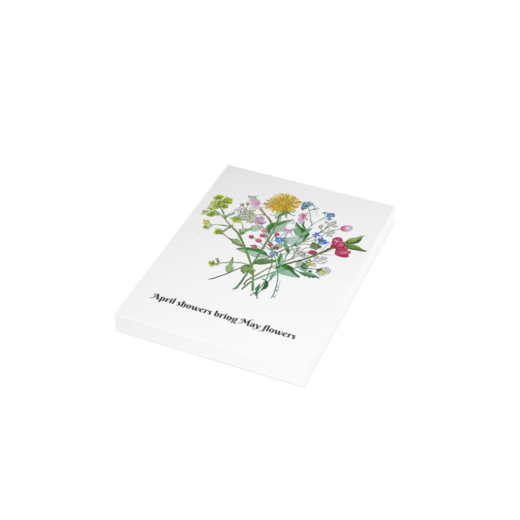 Upper Michigan April Wildflowers Postcard Bundle — Watercolor Floral Postcards with Envelopes