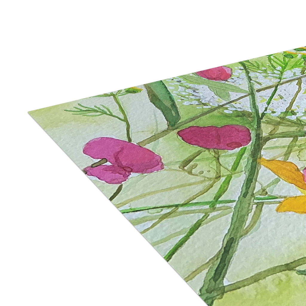 Floral Postcard Bundle — Sweet Peas, Brown Eyed Susans & Queen Anne's Lace (Envelopes Included)