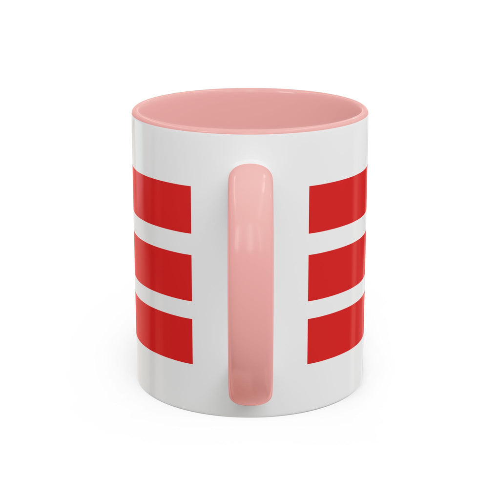 Lighthouse Coastal Accent Coffee Mug – Striped Red Nautical 11/15oz