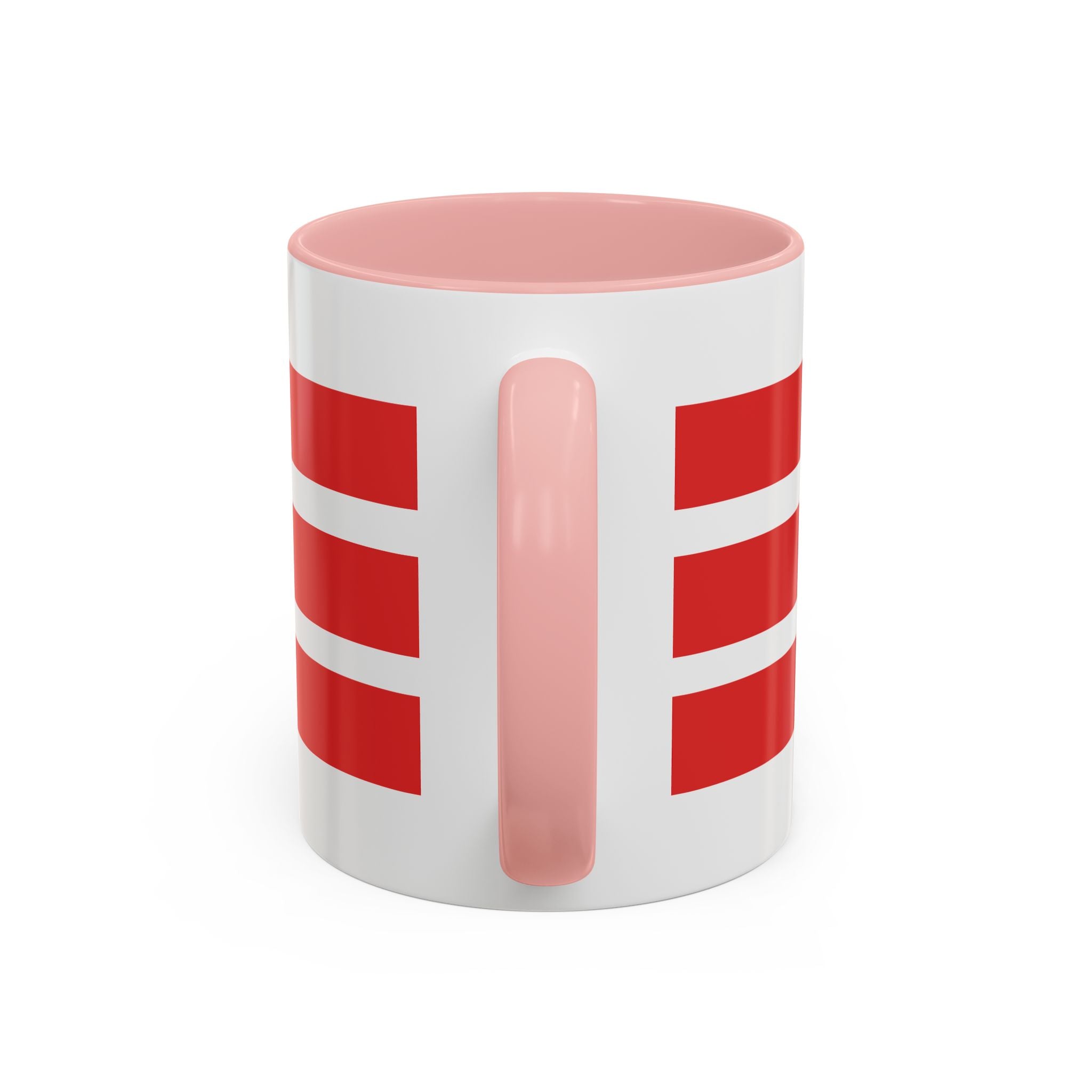 Lighthouse Coastal Accent Coffee Mug – Striped Red Nautical 11/15oz