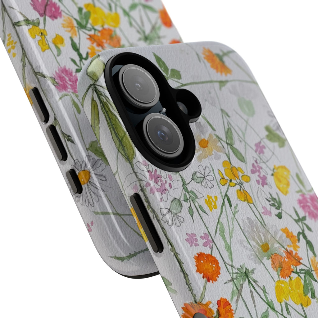 June Wildflower Watercolor Phone Case