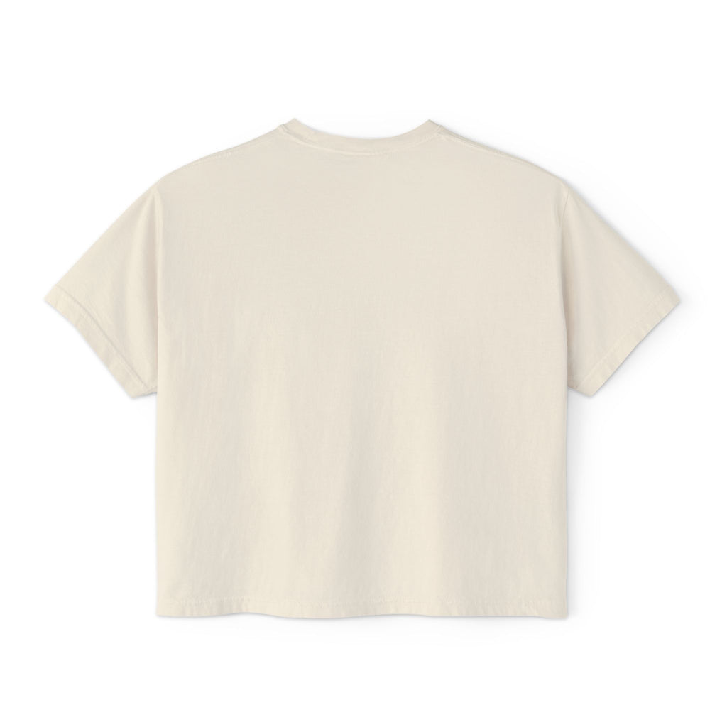 Women's Boxy Tee — Wild Strawberries Watercolor & Ink