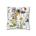 Michigan Wildflower Watercolor Pillowcase — Daisies, Clover & Buttercups