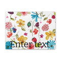 Bright Watercolor Flowers & Berries Matte Canvas (Stretched 1.25")