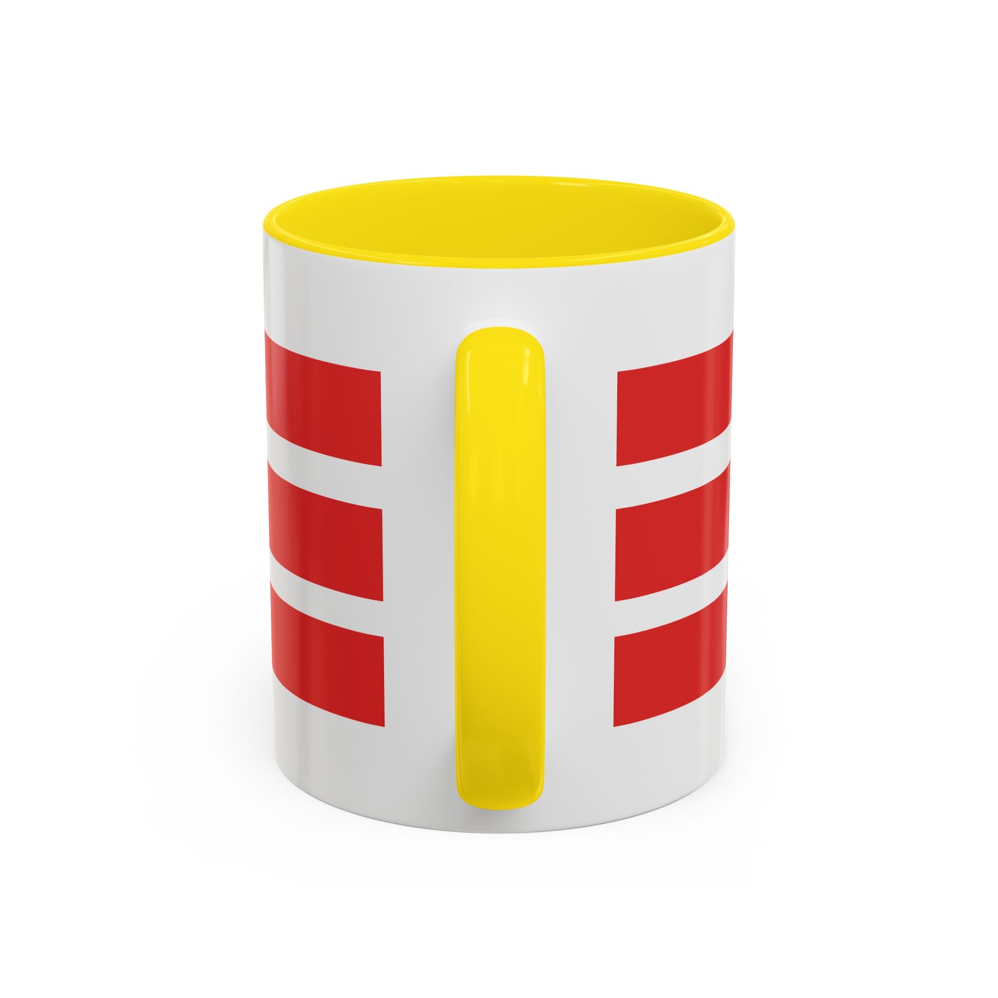 Lighthouse Coastal Accent Coffee Mug – Striped Red Nautical 11/15oz