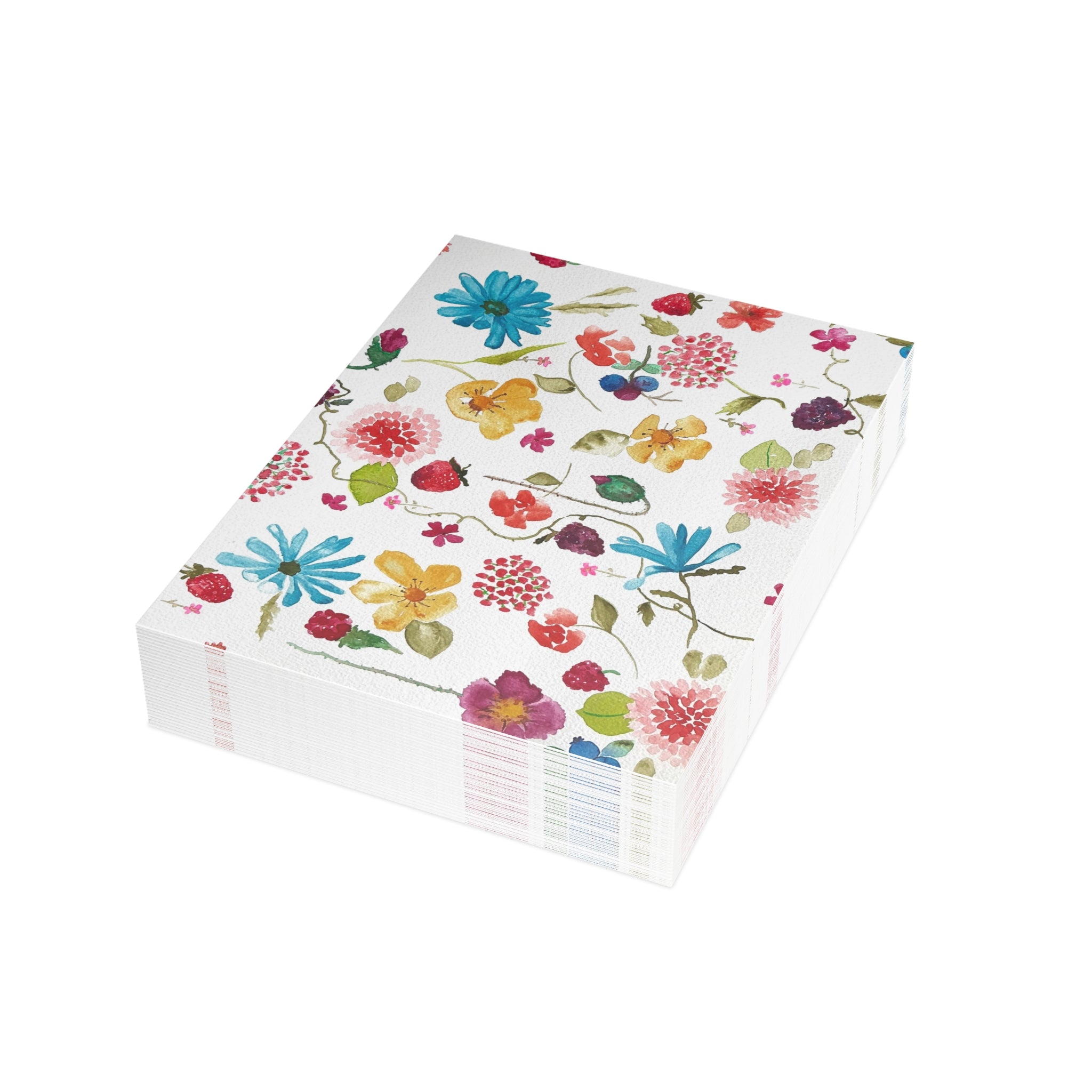 Floral Postcard Bundle — Flowers & Berries Design (Envelopes Not Included)