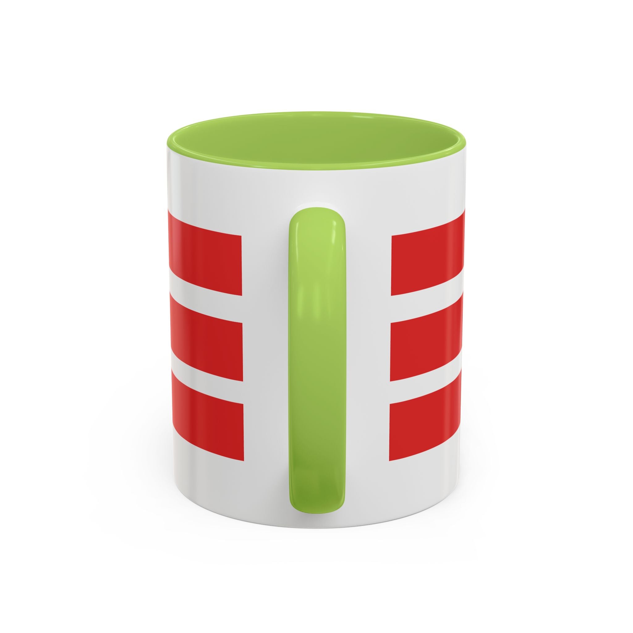Lighthouse Coastal Accent Coffee Mug – Striped Red Nautical 11/15oz