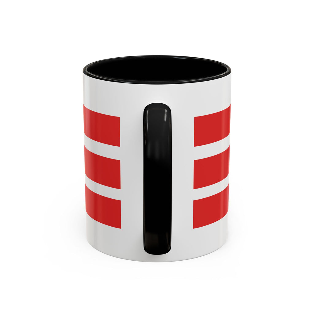 Lighthouse Coastal Accent Coffee Mug – Striped Red Nautical 11/15oz