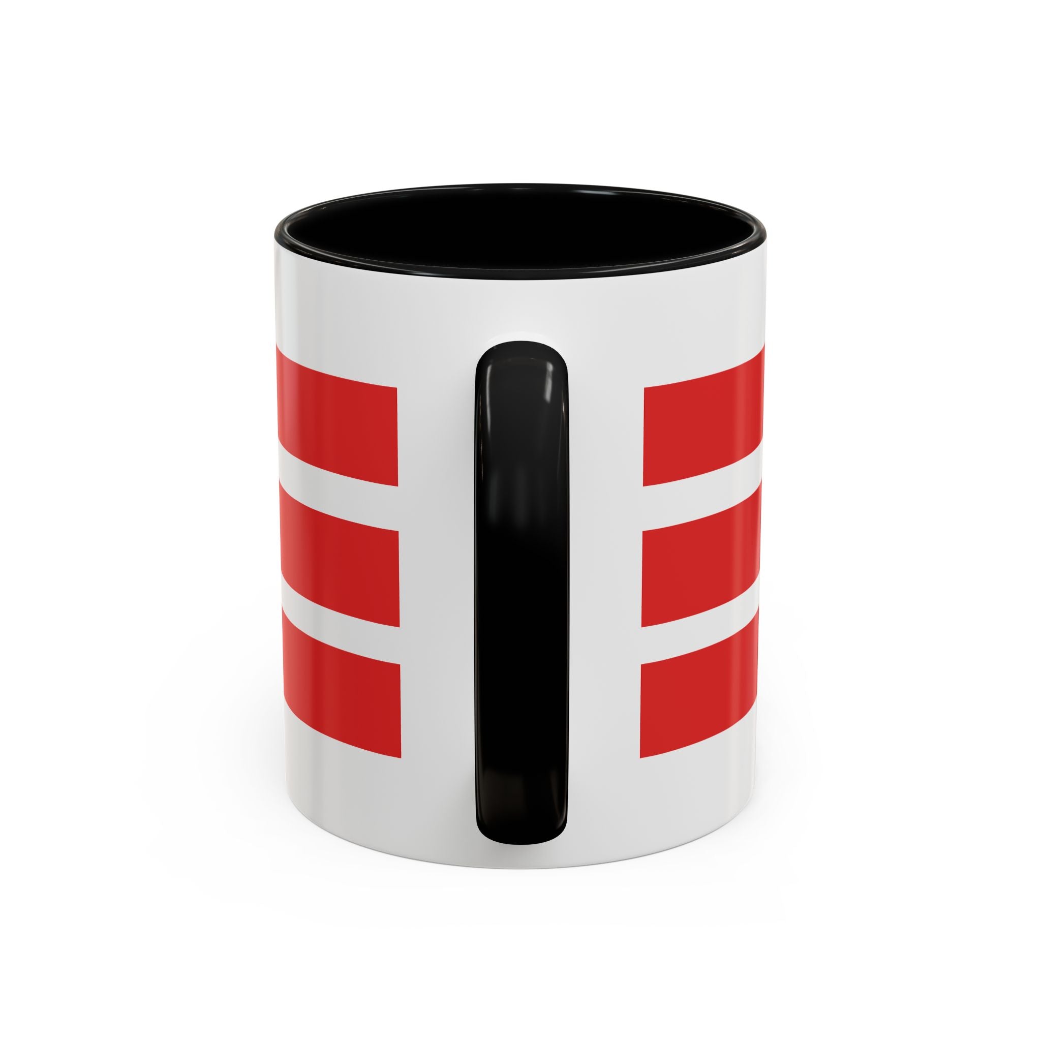 Lighthouse Coastal Accent Coffee Mug – Striped Red Nautical 11/15oz