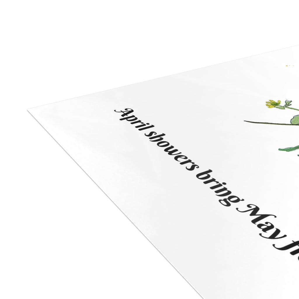 Upper Michigan April Wildflowers Postcard Bundle — Watercolor Floral Postcards with Envelopes