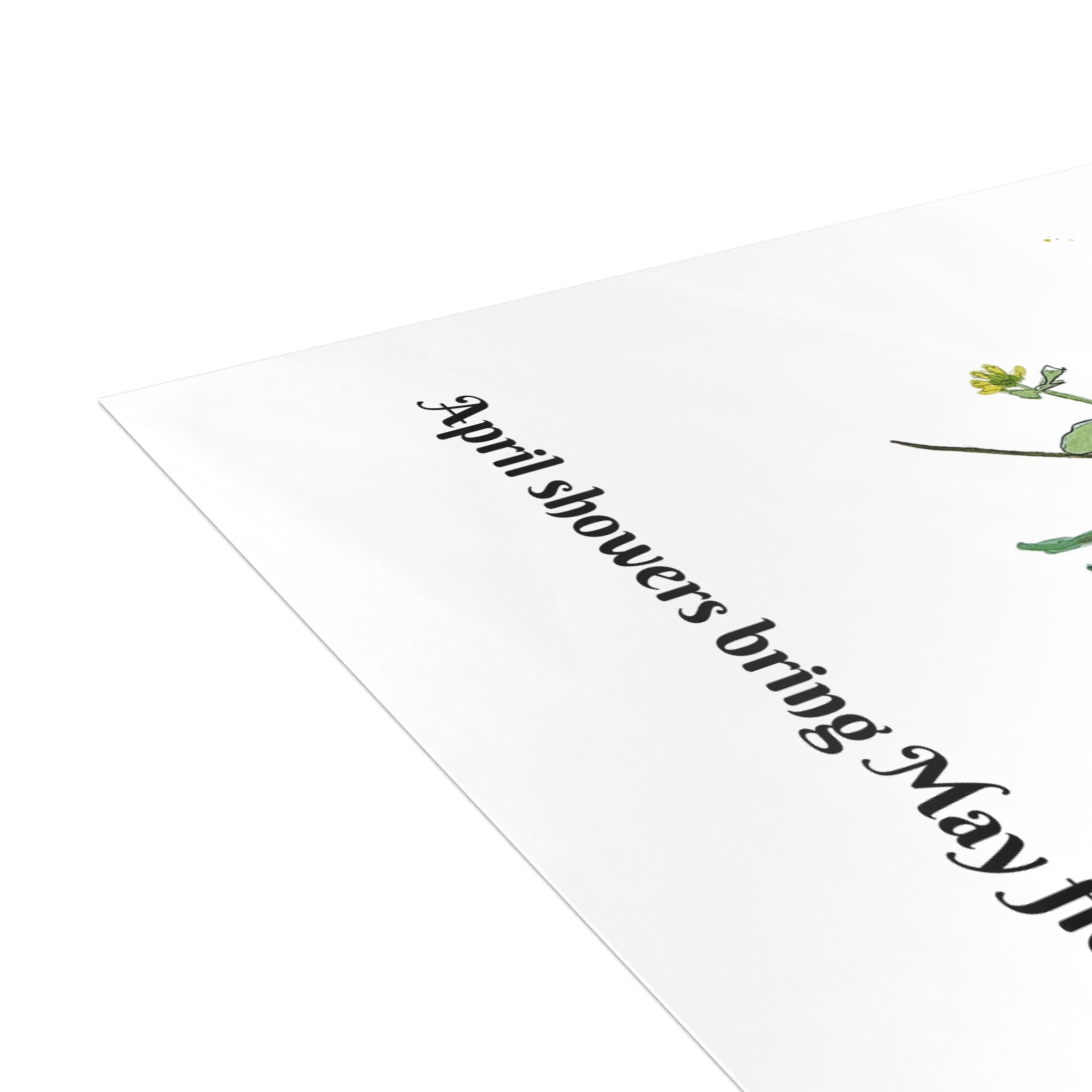 Upper Michigan April Wildflowers Postcard Bundle — Watercolor Floral Postcards with Envelopes