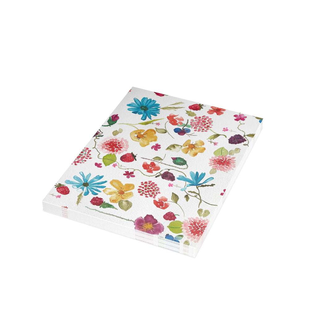 Floral Postcard Bundle — Flowers & Berries Design (Envelopes Not Included)