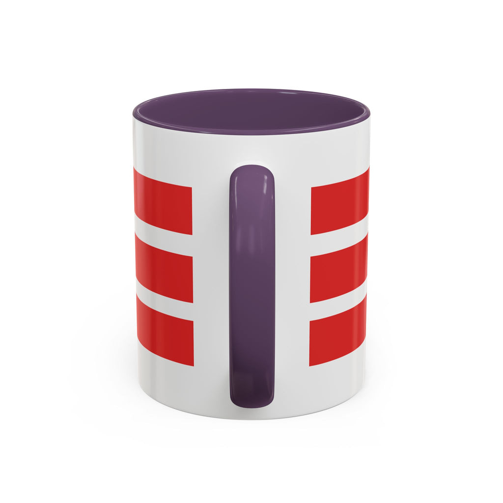 Lighthouse Coastal Accent Coffee Mug – Striped Red Nautical 11/15oz