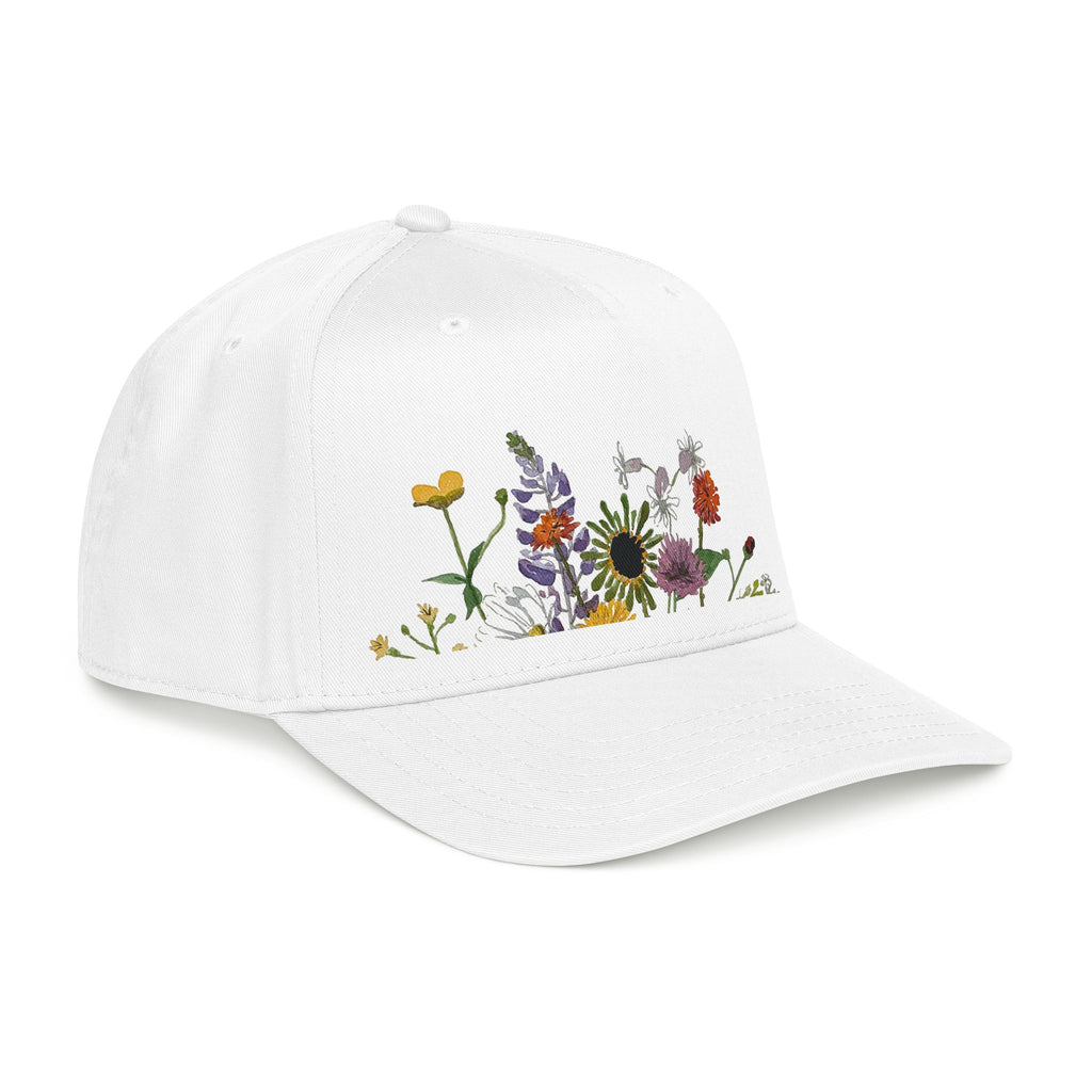 Michigan UP Wildflowers Baseball Cap — June Buttercups, Lupine & Clover