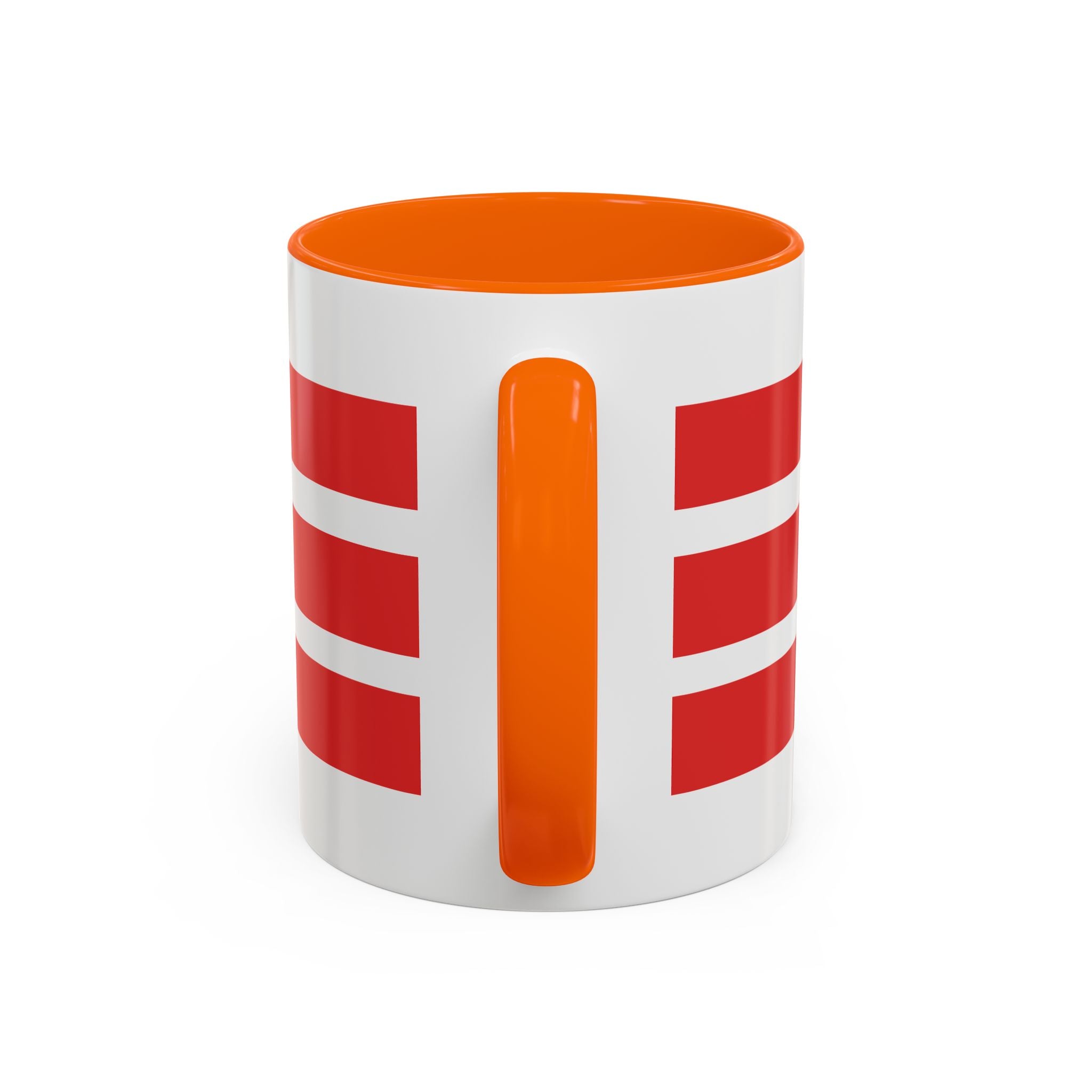 Lighthouse Coastal Accent Coffee Mug – Striped Red Nautical 11/15oz