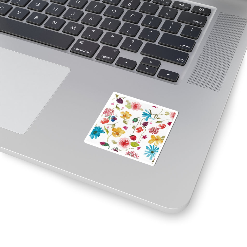 Flowers & Berries Kiss-Cut Sticker — Floral Berry Decorative Sticker Pack